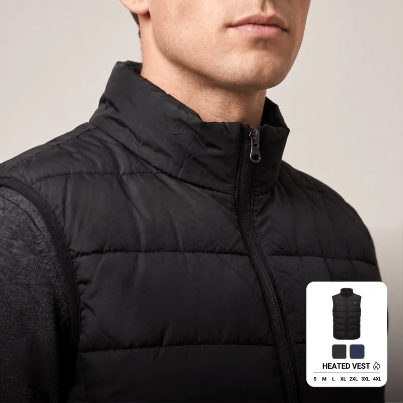 Heated Vest – 9 Heating Zones, USB Rechargeable & Waterproof