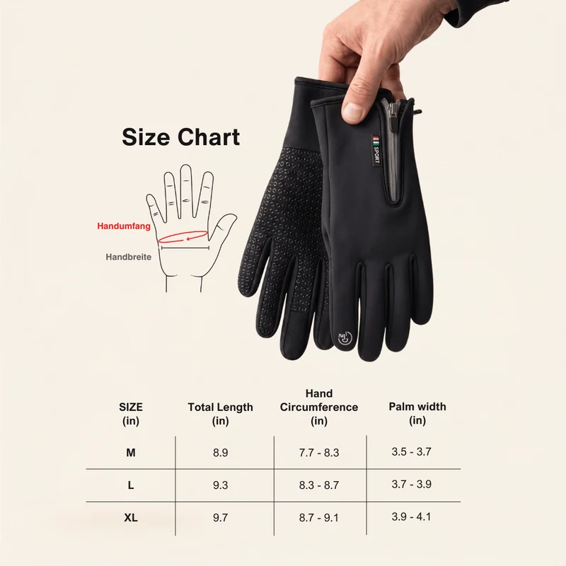 Heated Gloves (Power Bank Powered) – Waterproof & Windproof