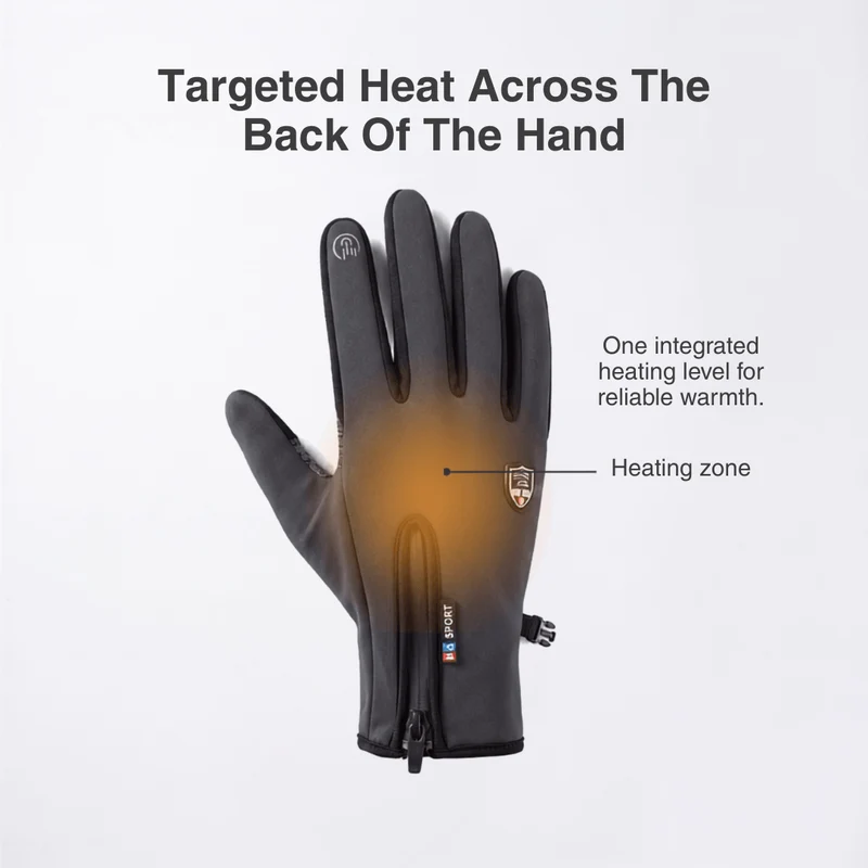 Heated Gloves (Power Bank Powered) – Waterproof & Windproof