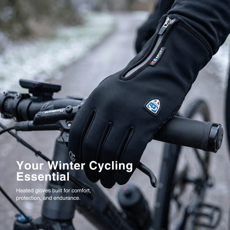 Heated Gloves (Power Bank Powered) – Waterproof & Windproof