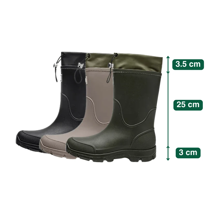 Waterproof Outdoor Rubber Boots Unisex – Slip-Resistant, Durable & Long-Lasting