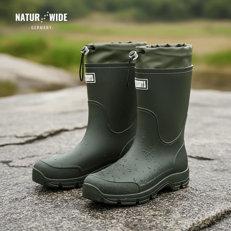 Waterproof Outdoor Rubber Boots Unisex – Slip-Resistant, Durable & Long-Lasting