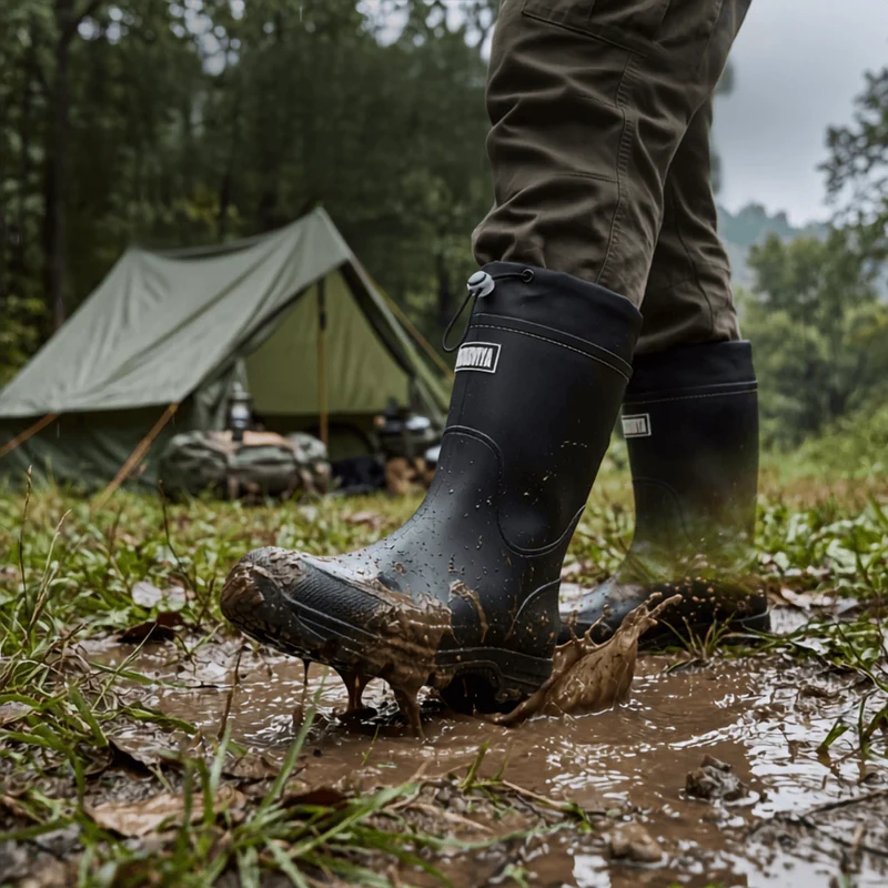 Waterproof Outdoor Rubber Boots Unisex – Slip-Resistant, Durable & Long-Lasting