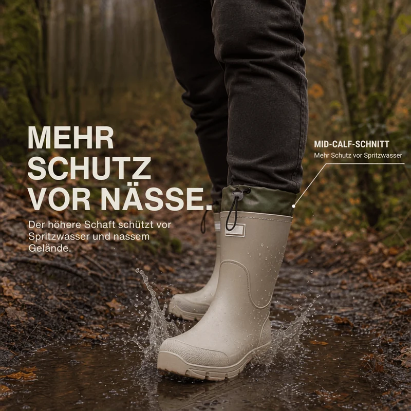 Wasserdichte Outdoor Gummistiefel unisex – Rutschfest, robust & langlebig