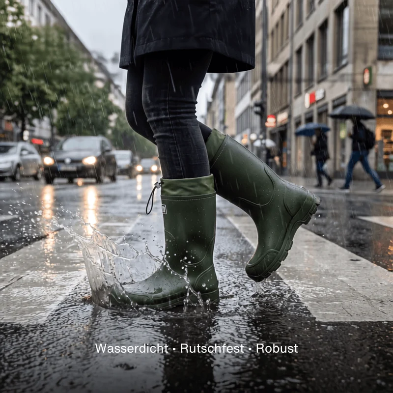 Wasserdichte Outdoor Gummistiefel unisex – Rutschfest, robust & langlebig