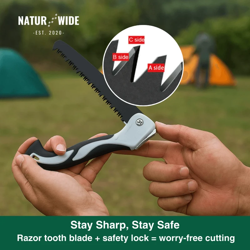 Foldable Outdoor Saw for Camping & Gardening