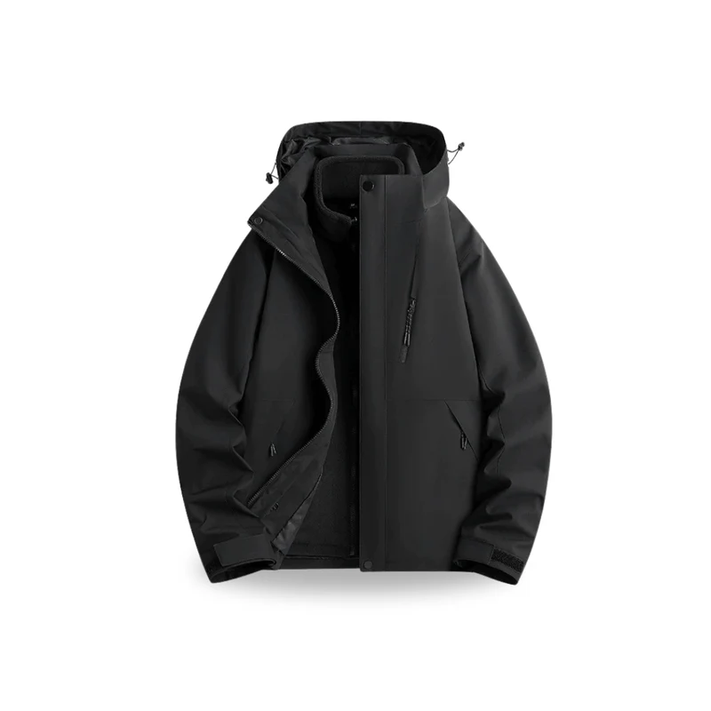 Women's 2-in-1 Waterproof Jacket – Breathable, Windproof with Removable Fleece