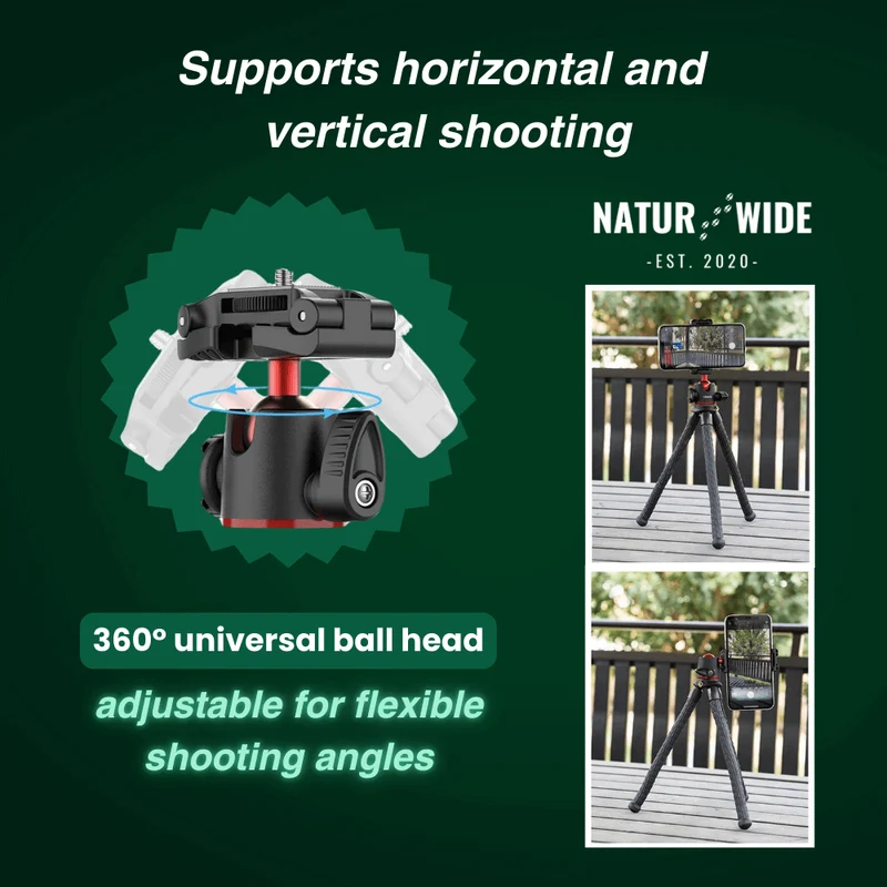 Flexible Octopus Tripod – Versatile for Camera & Smartphone