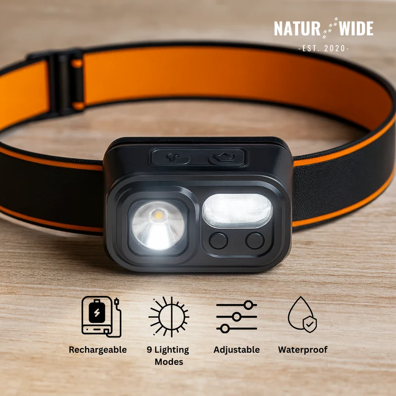 Extreme Headlamp – Ultra-light, Rechargeable and Motion Sensor