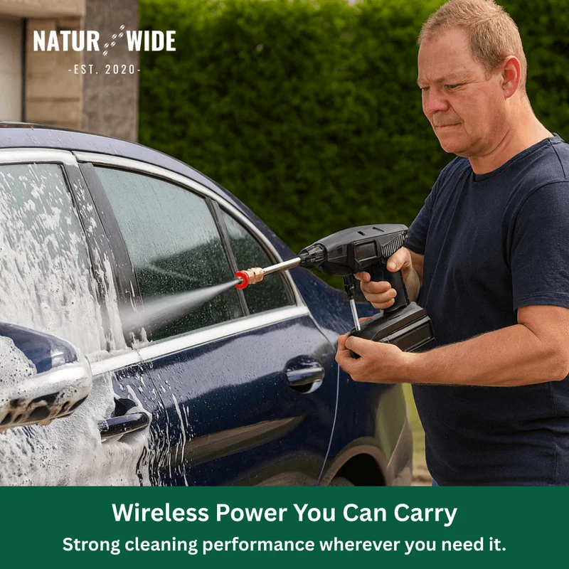 Cordless High-Pressure Washer – Portable, Powerful and Flexible