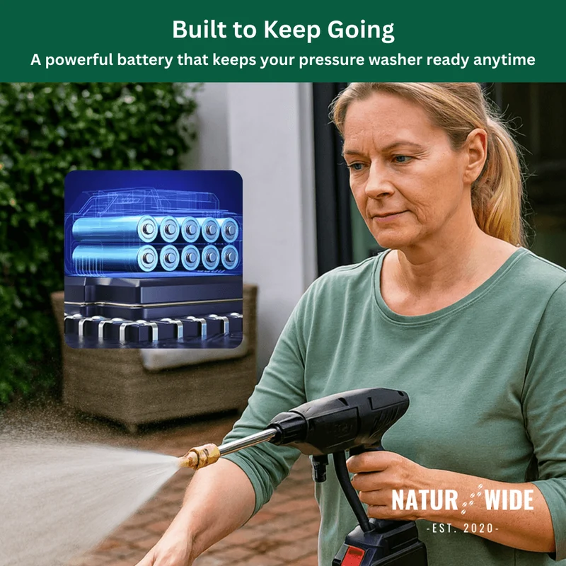 Cordless High-Pressure Washer – Portable, Powerful and Flexible