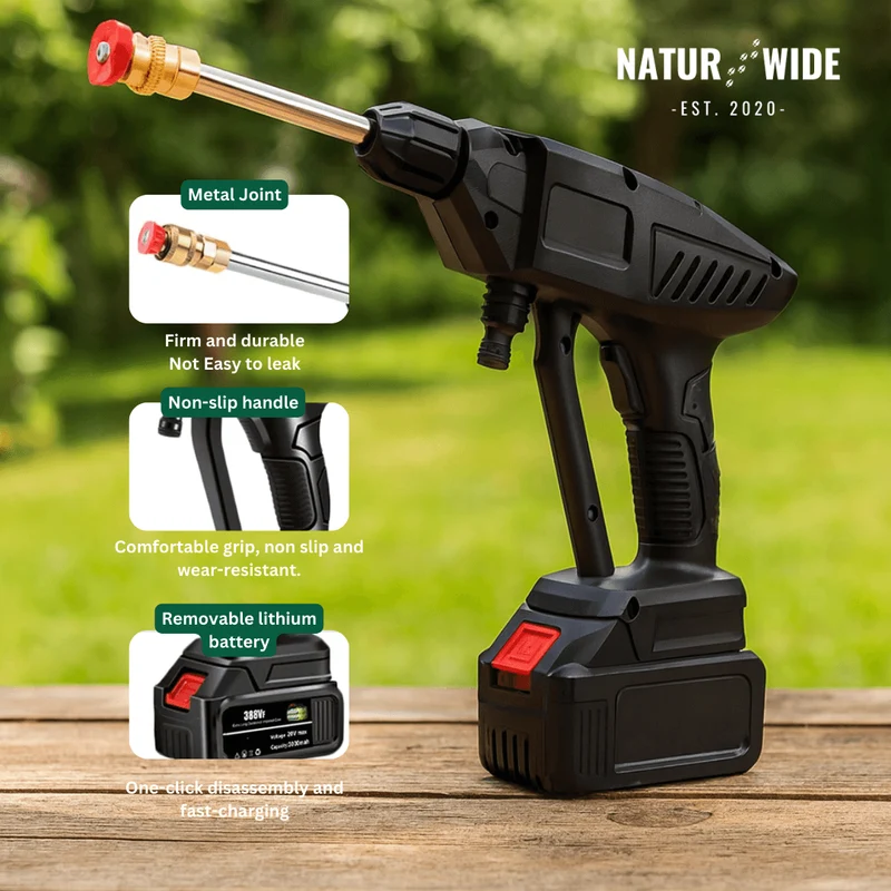 Cordless High-Pressure Washer – Portable, Powerful and Flexible