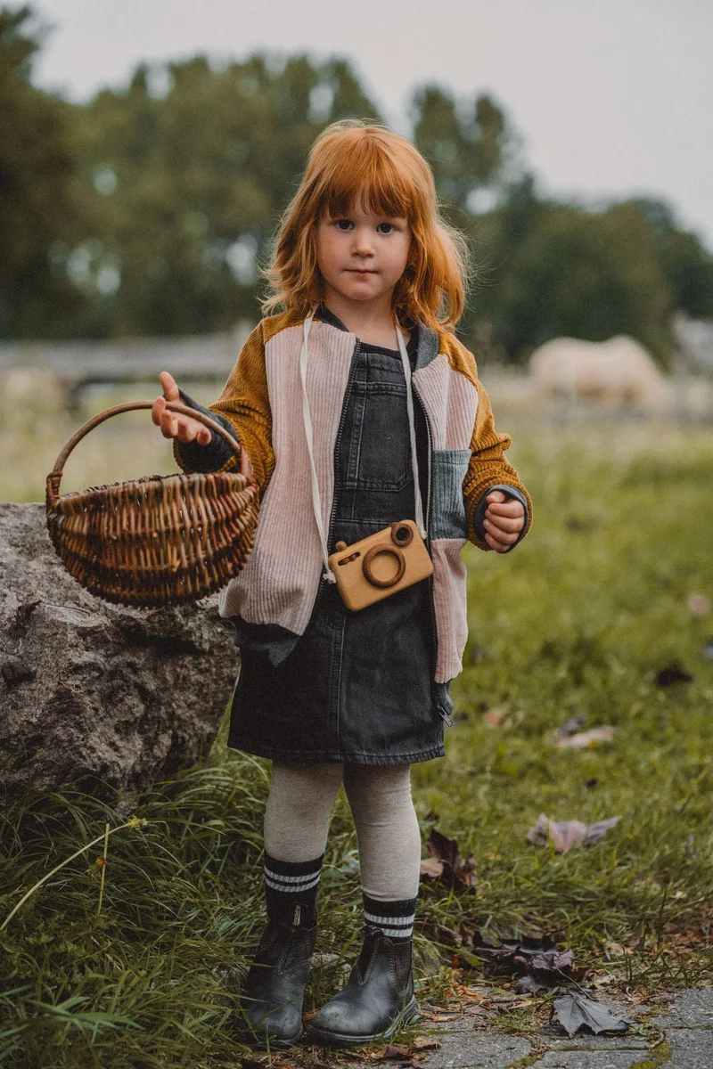 College Kinderjacke Caramel / Altrosa