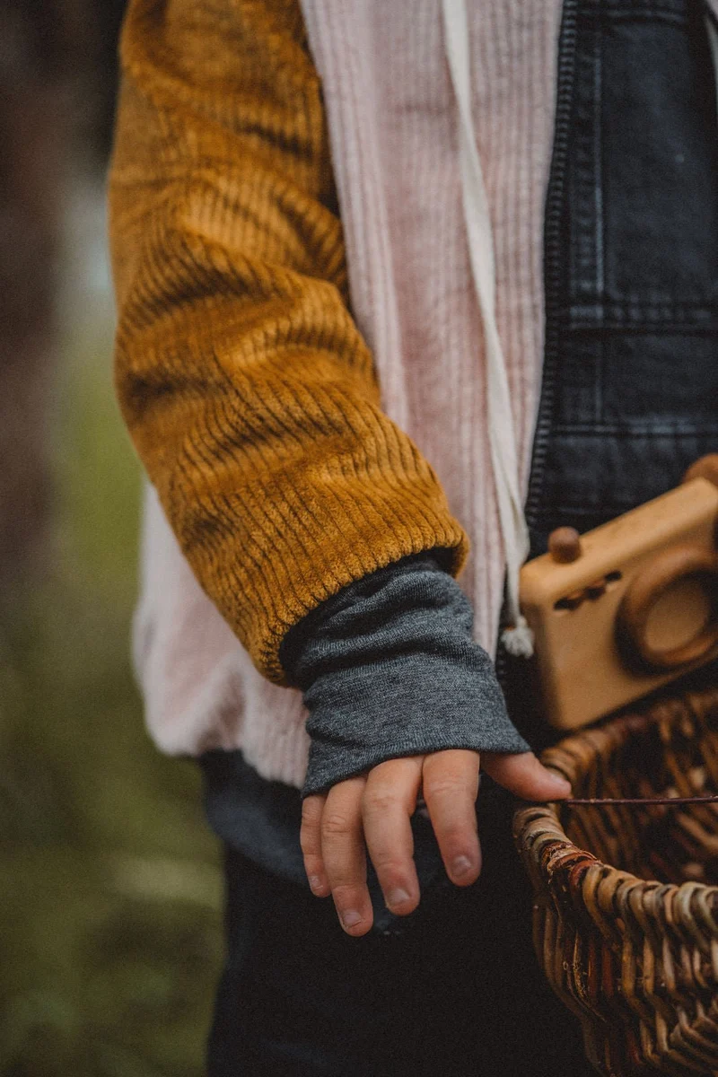 College Kinderjacke Caramel / Altrosa