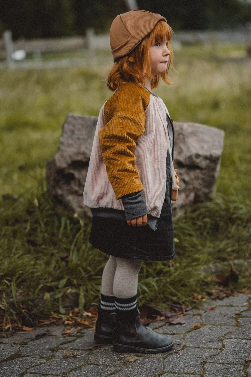 College Kinderjacke Caramel / Altrosa