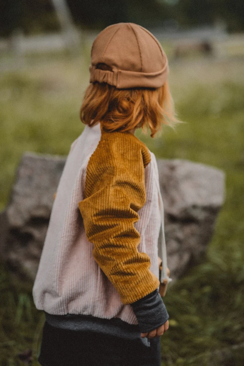 College Kinderjacke Caramel / Altrosa