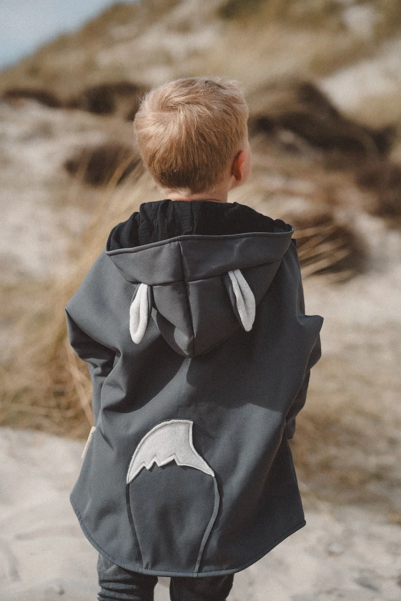 Softshelljacke Kinder Eisiger Wolf
