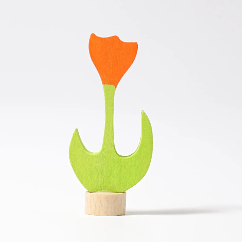 Steckfigur. orangene Tulpe | Grimms