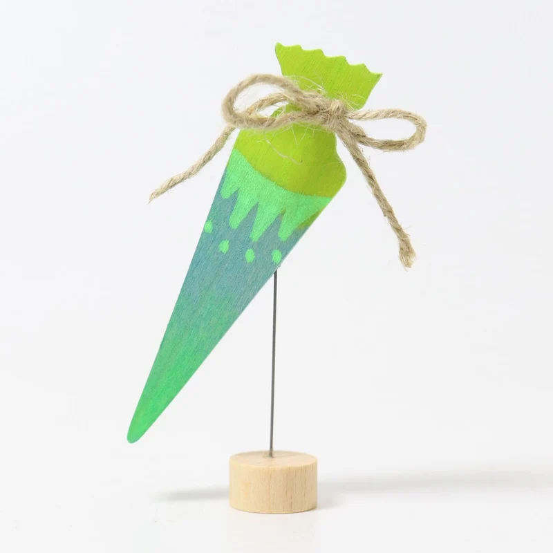 Steckfigur. Schultüte. Grün | Grimms