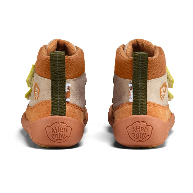 Affenzahn Übergangsschuh Leder Friendy – Wasserdichter Barfußschuh für Kinder