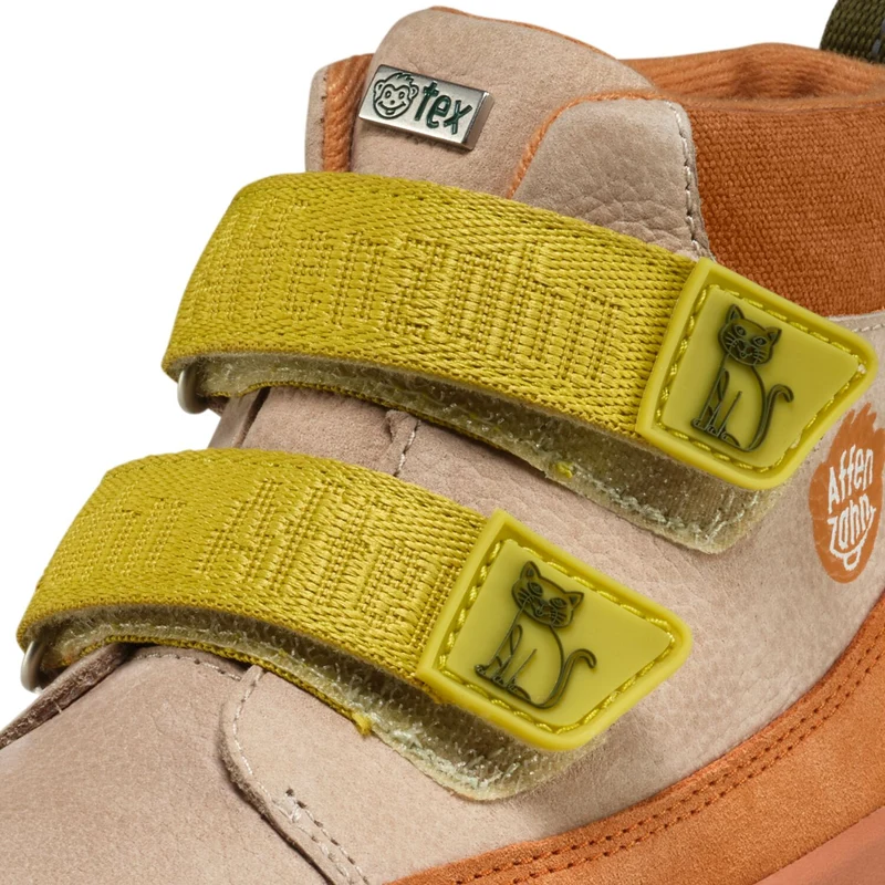 Affenzahn Übergangsschuh Leder Friendy – Wasserdichter Barfußschuh für Kinder
