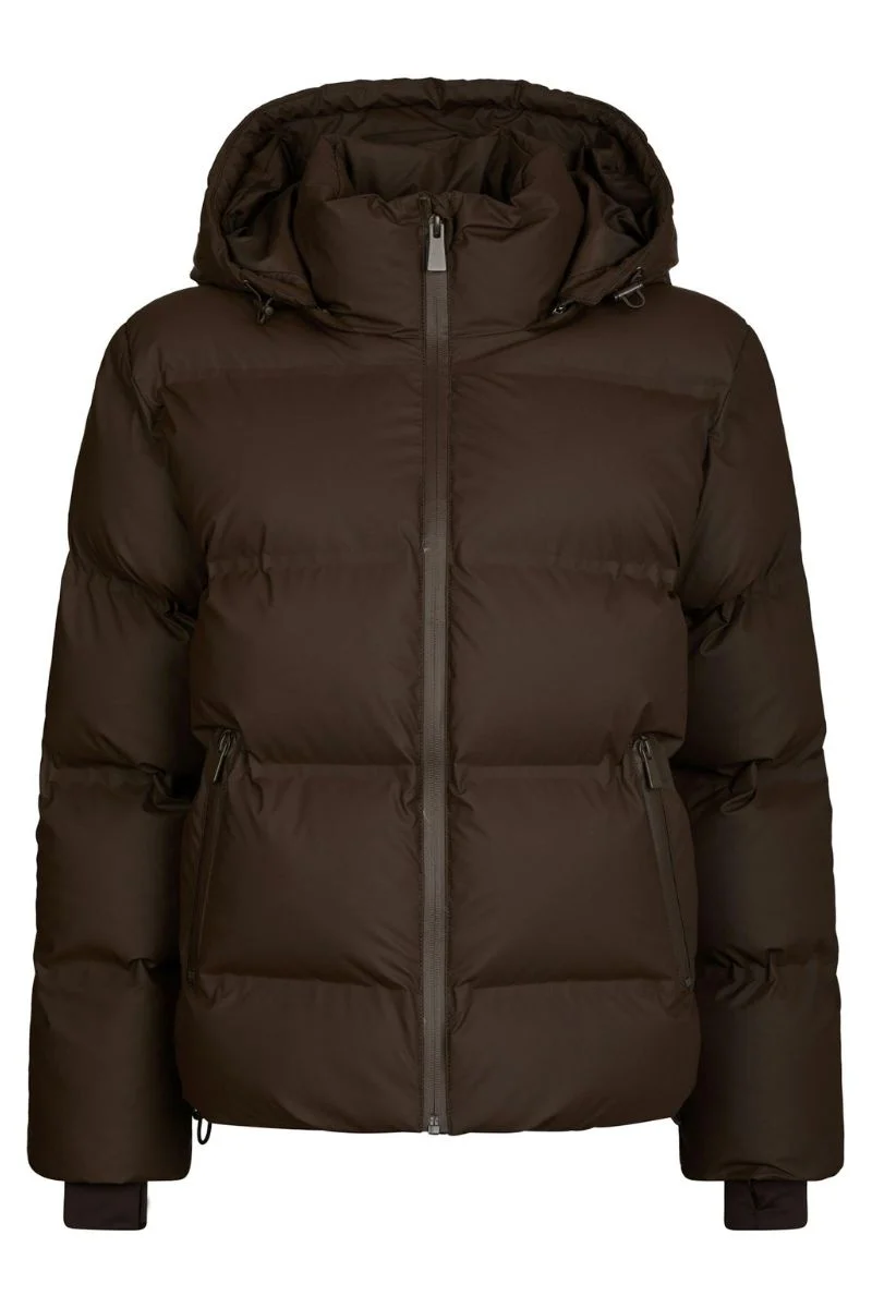 Fox C Puffer Jacket | Dark Brown | Jakke fra Neo Noir