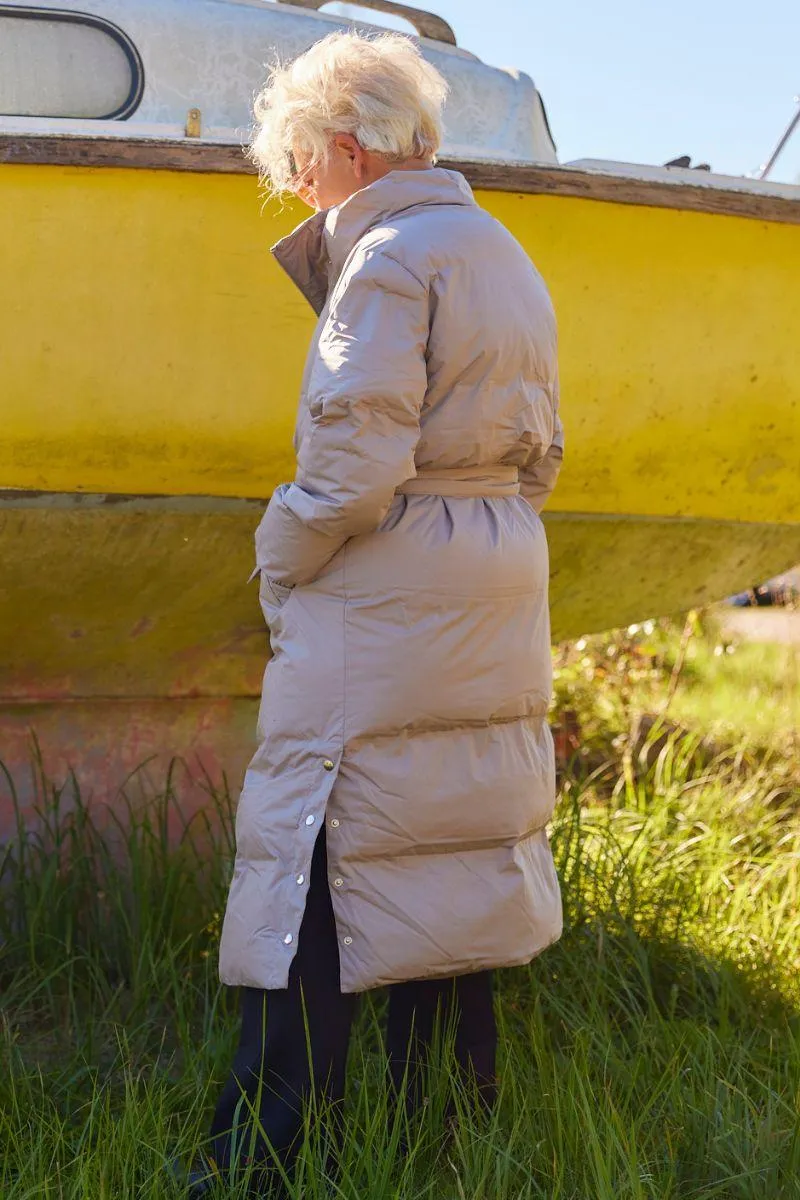 Lilly Long coat | Taupe | Frakke fra French Laundry
