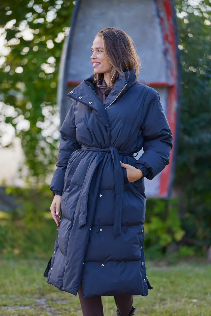 Lilly Long coat | Sort | Frakke fra French Laundry