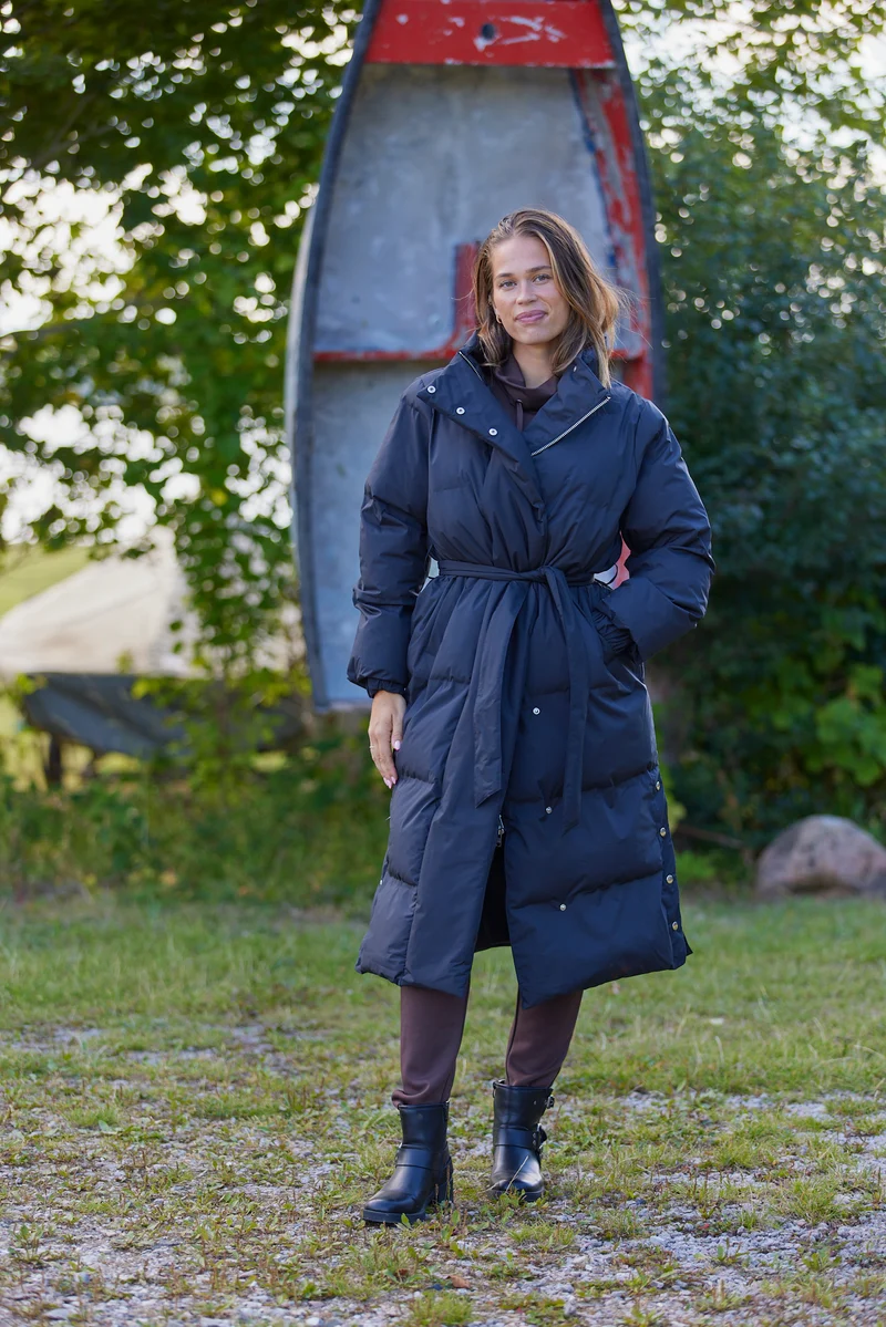 Lilly Long coat | Sort | Frakke fra French Laundry