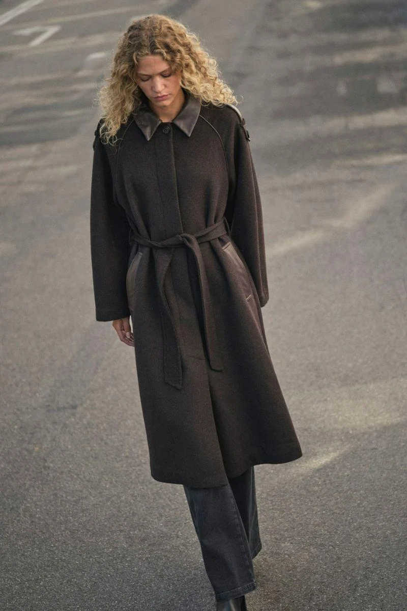 Eva Wool Coat | Chocolate Torte | Jakke fra Mos Mosh