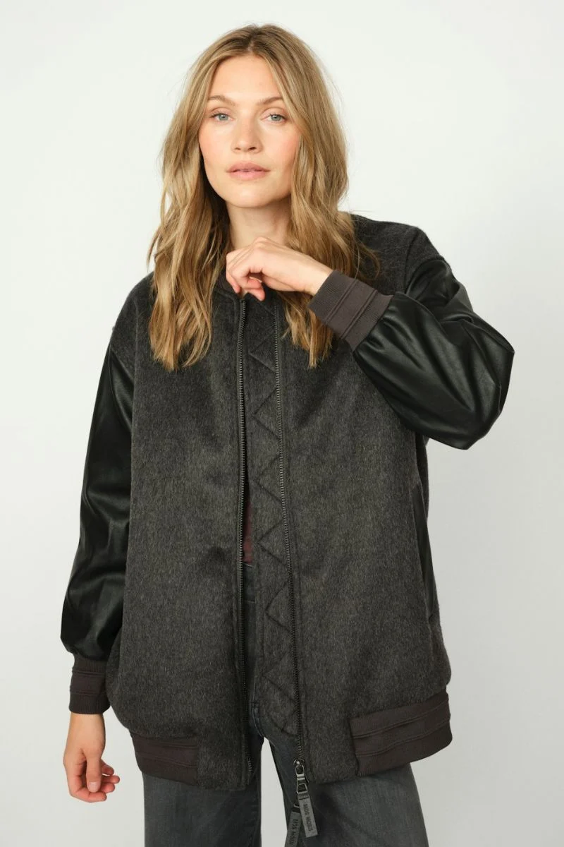 Vivoli Bomber Jacket | Phantom | Jakke fra Mos Mosh