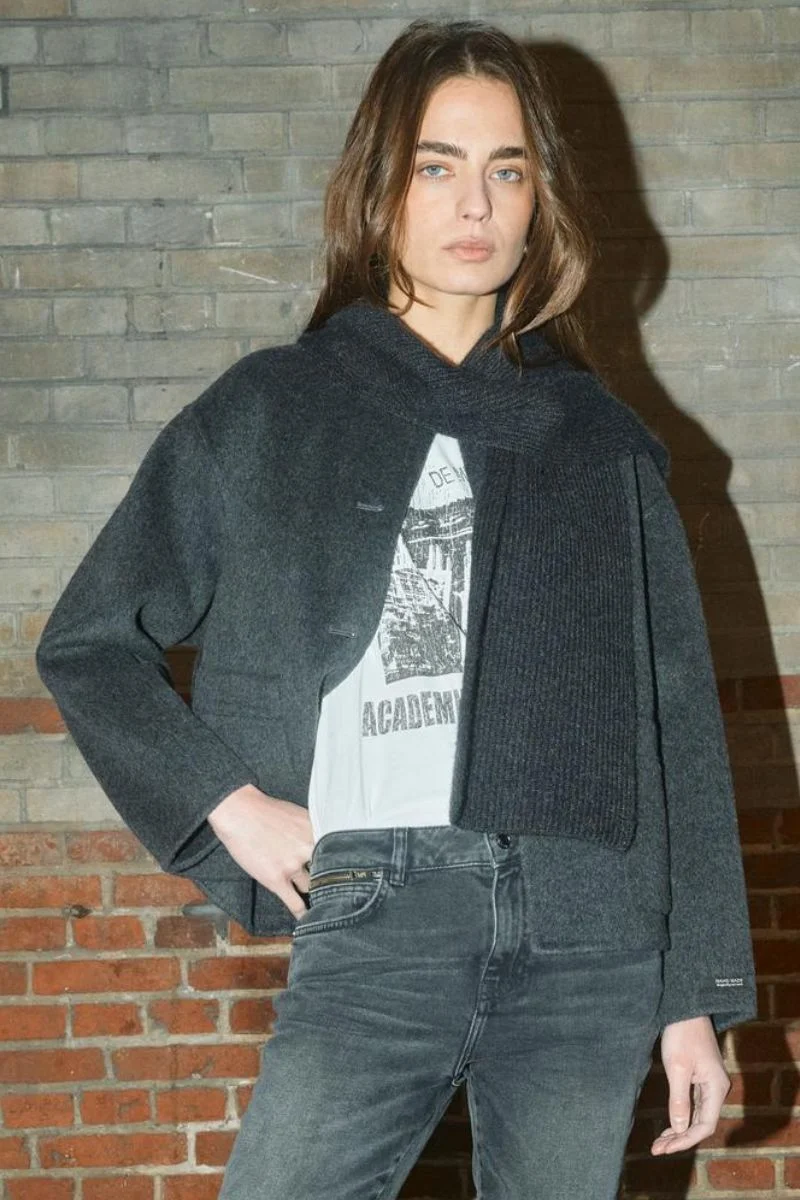 Maria Loisa Wool Jacket | Phantom | Jakke fra Mos Mosh