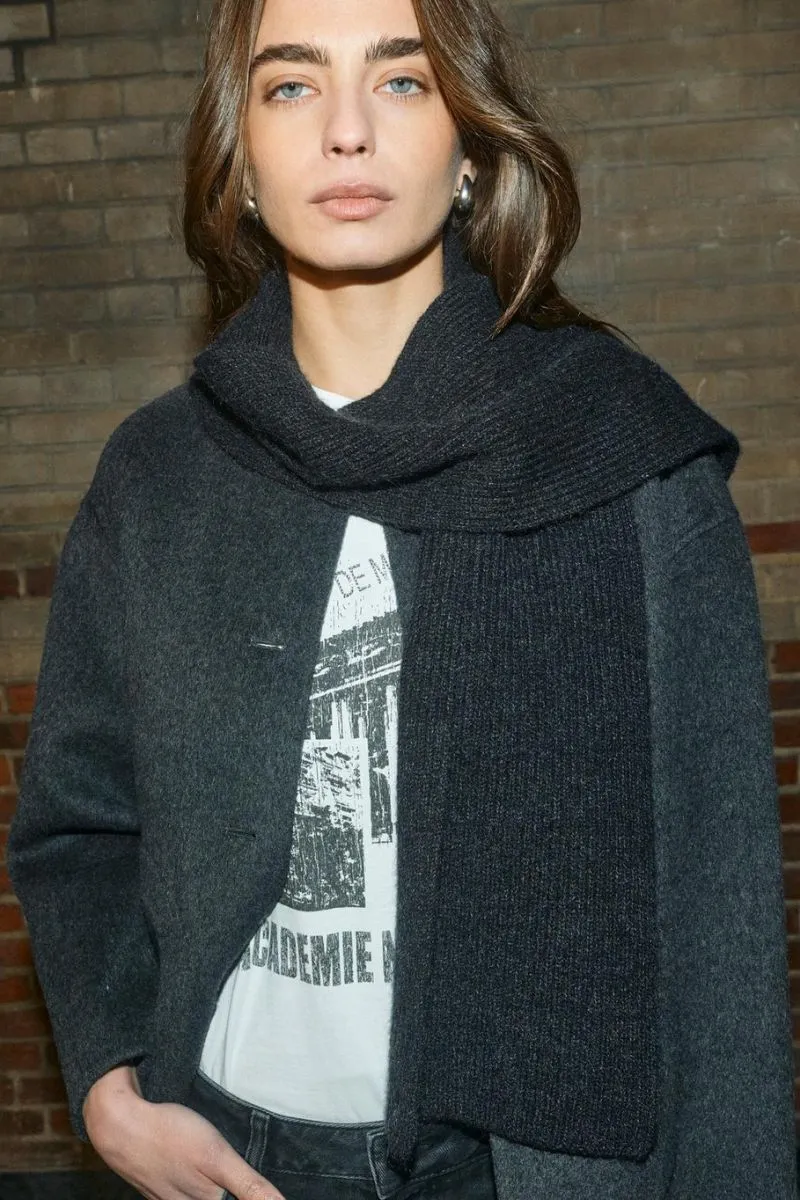 Maria Loisa Wool Jacket | Phantom | Jakke fra Mos Mosh