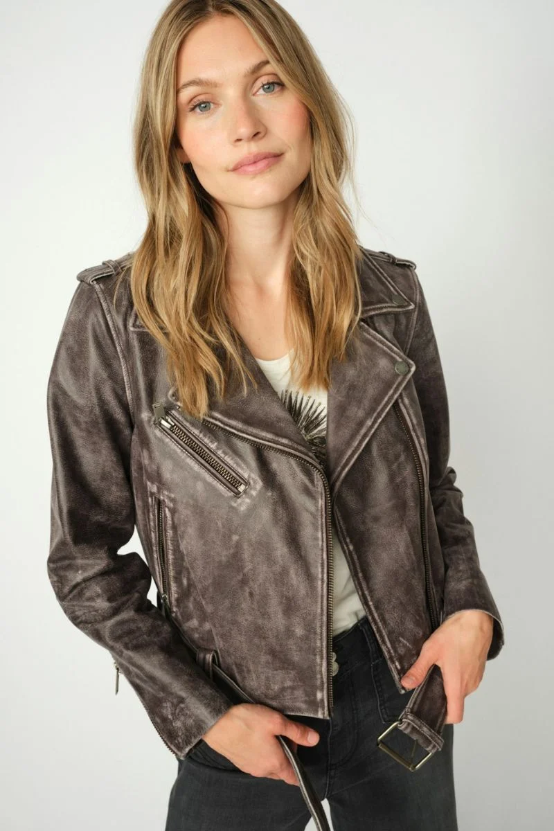 Celia Biker Jacket | Fudge | Jakke fra Mos Mosh
