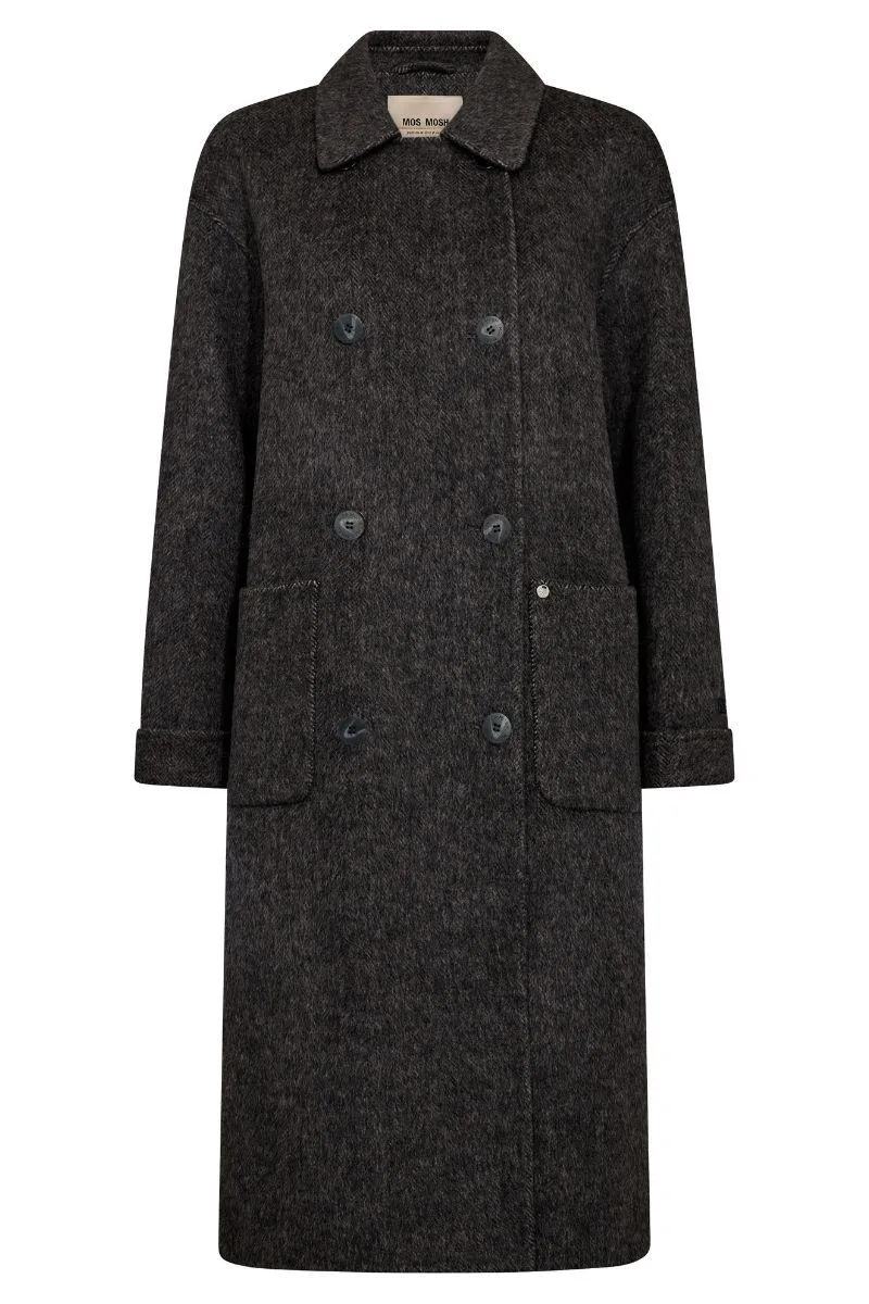 Lucca Barkley Wool Coat | Phantom | Jakke fra Mos Mosh