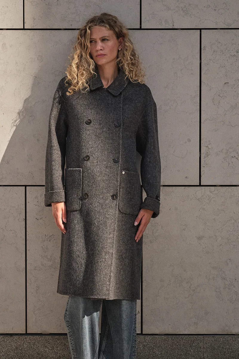 Lucca Barkley Wool Coat | Phantom | Jakke fra Mos Mosh