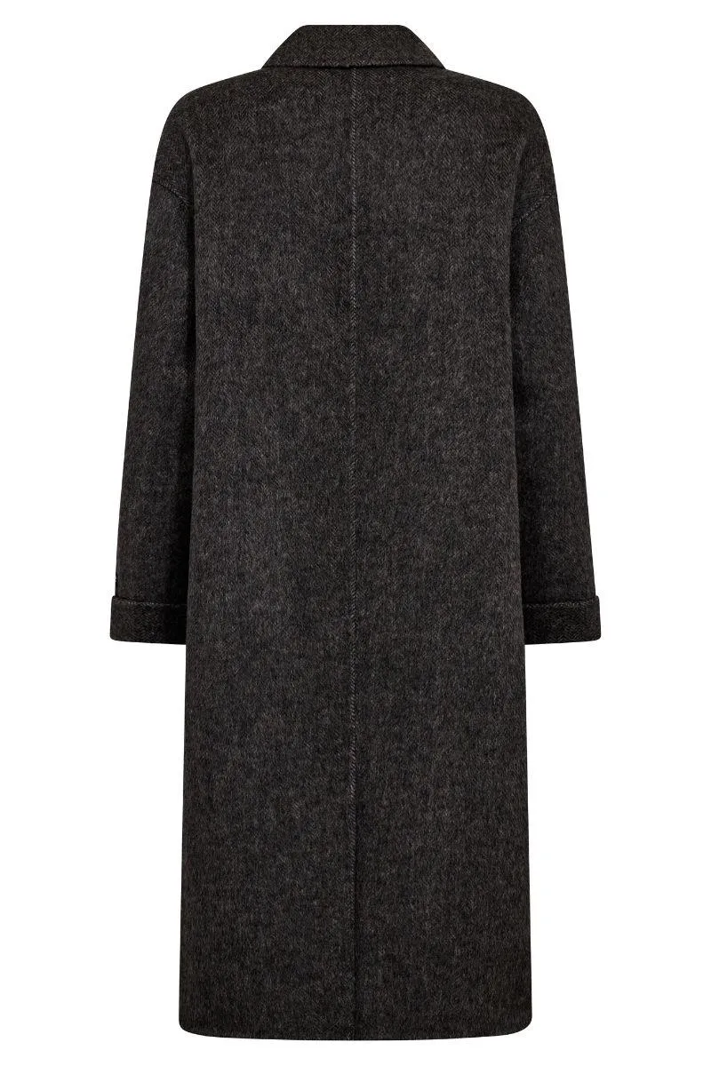 Lucca Barkley Wool Coat | Phantom | Jakke fra Mos Mosh