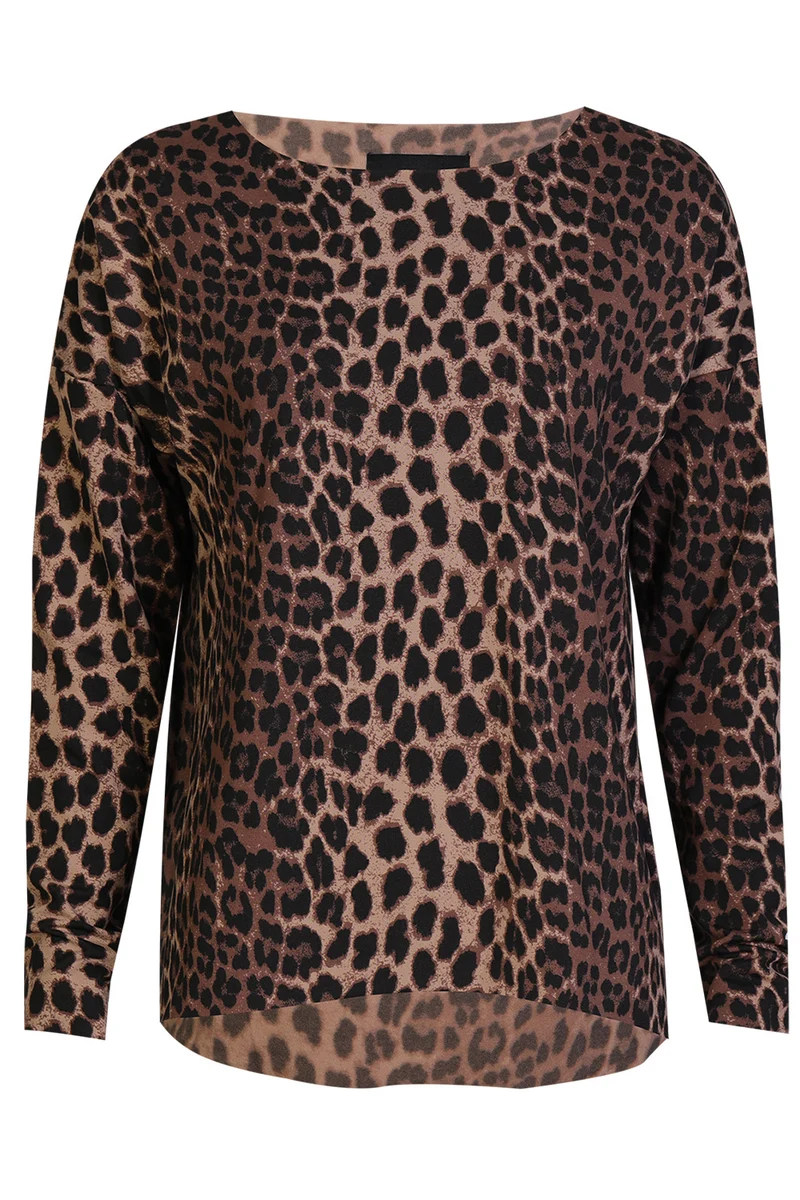 Alma Ls Top (Fleece) | Leo Brown | Top fra Liberté