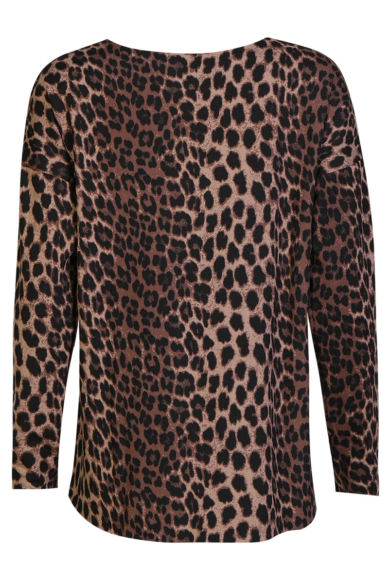 Alma Ls Top (Fleece) | Leo Brown | Top fra Liberté