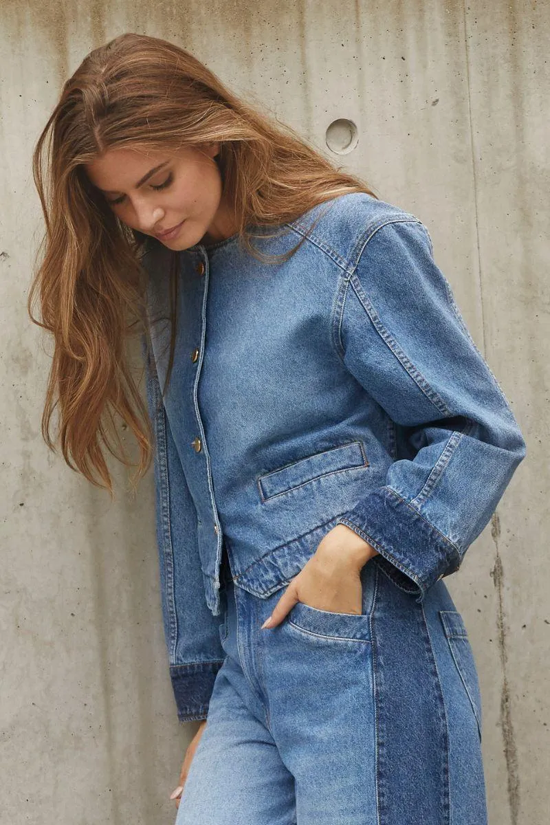 Bilbao Denim Jacket 30362 | Denim blue | Jakke fra Co'couture