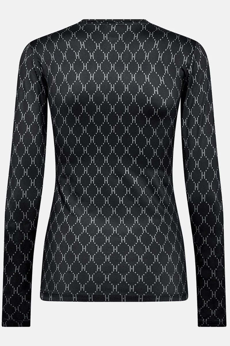 Printed Blouse | Black | Top fra Hype The Detail