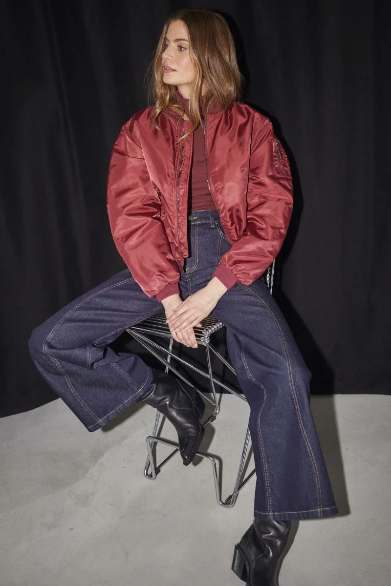 Libby Bomber Jacket 30364 | Winered | Jakke fra Co'couture
