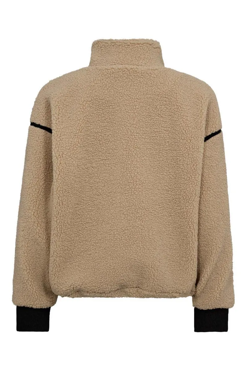 Madin Fleece Anorak 30341 | Sand | Jakke fra Co'couture