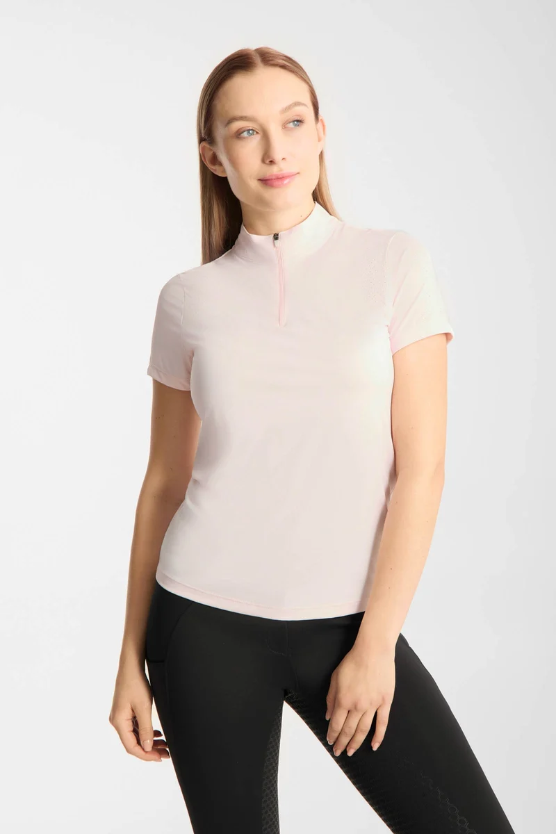 Emmie Damen Cooling Trainingsshirt Kurzarm Barely Pink 36