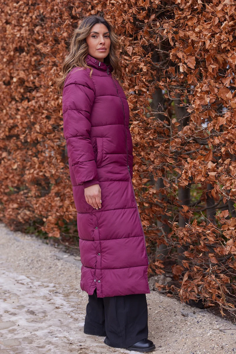 Asta Coat | Bordeaux | Frakke fra French Laundry