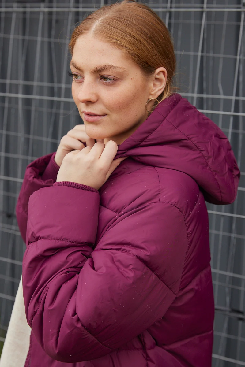 Asta Coat | Bordeaux | Frakke fra French Laundry