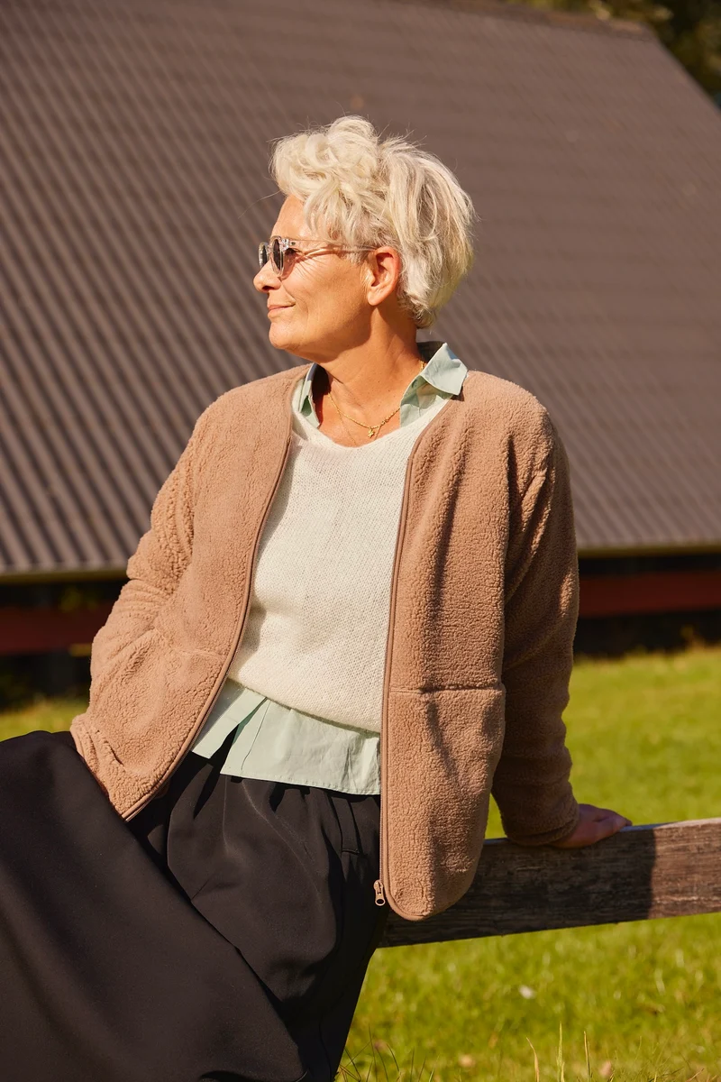 Teddy Jacket 207623 | Desert Taupe | Jakke fra Freequent