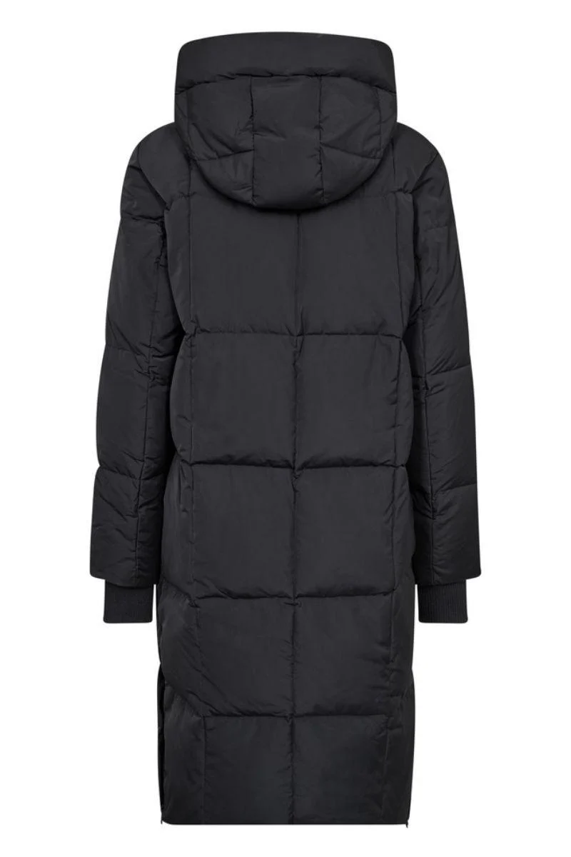 Nova Square Down Coat | Dark Grey | Jakke fra Mos Mosh