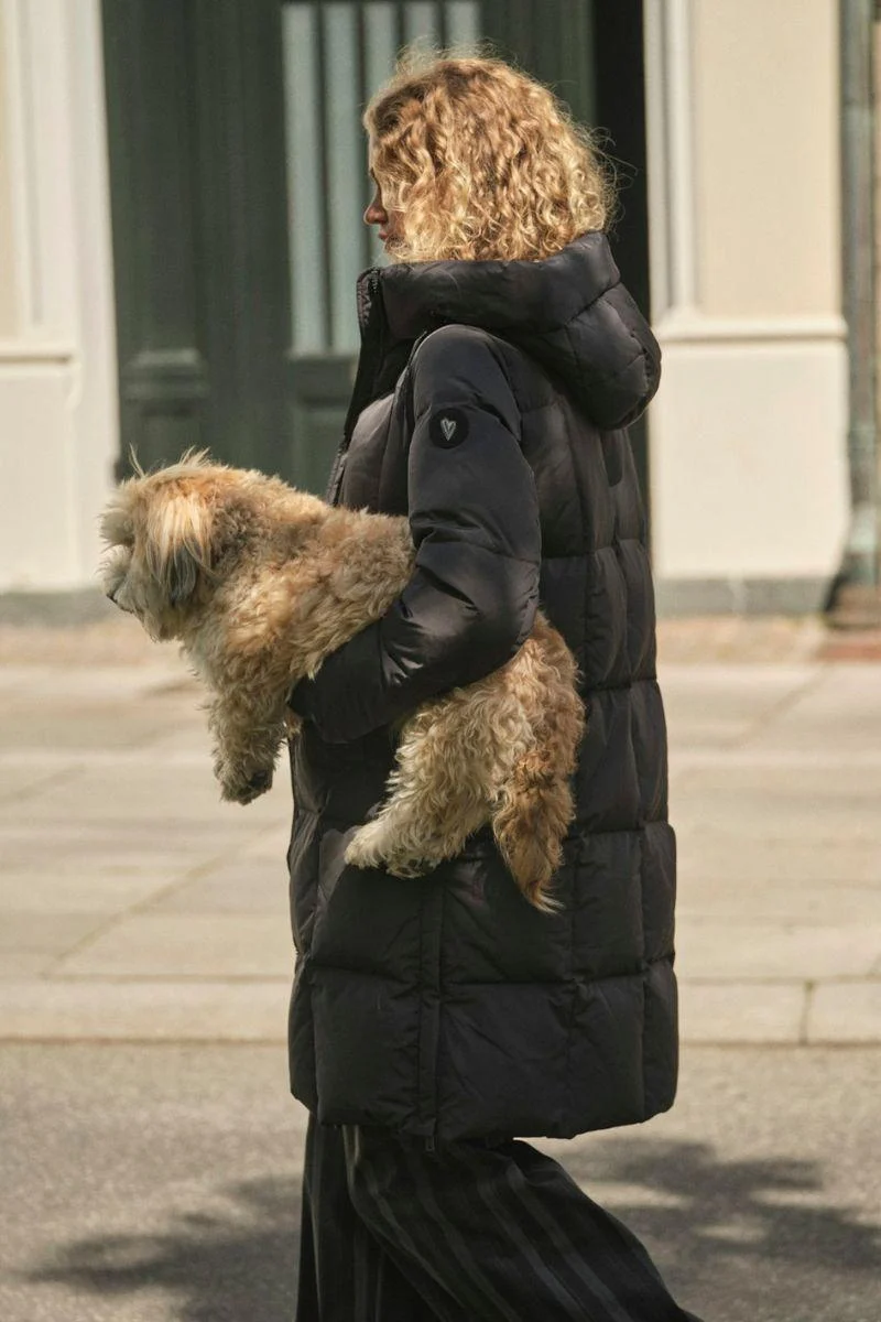 Nova Square Down Coat | Dark Grey | Jakke fra Mos Mosh