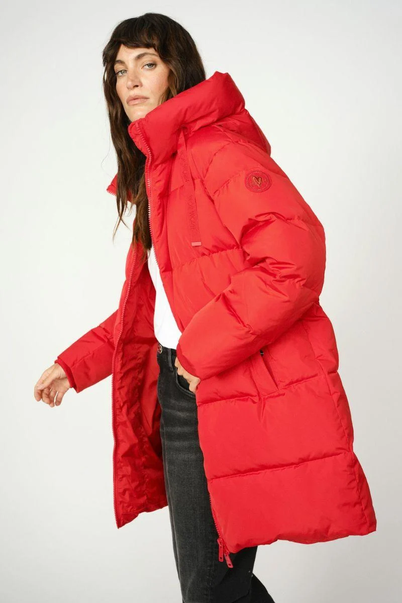 Nova Avon Down Jacket | Chinese Red | Jakke fra Mos Mosh